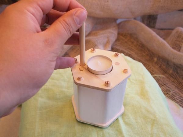 Schifferlaterne mit Kerze