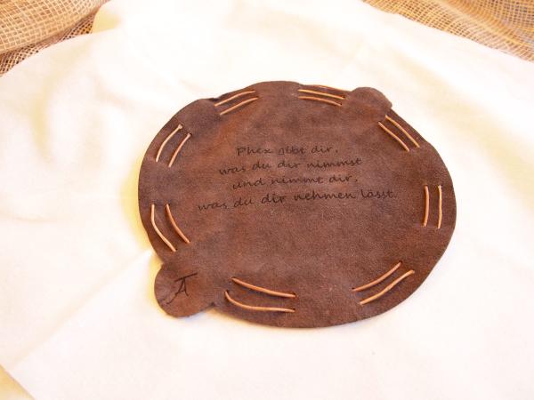 Lederbeutel Detailansicht